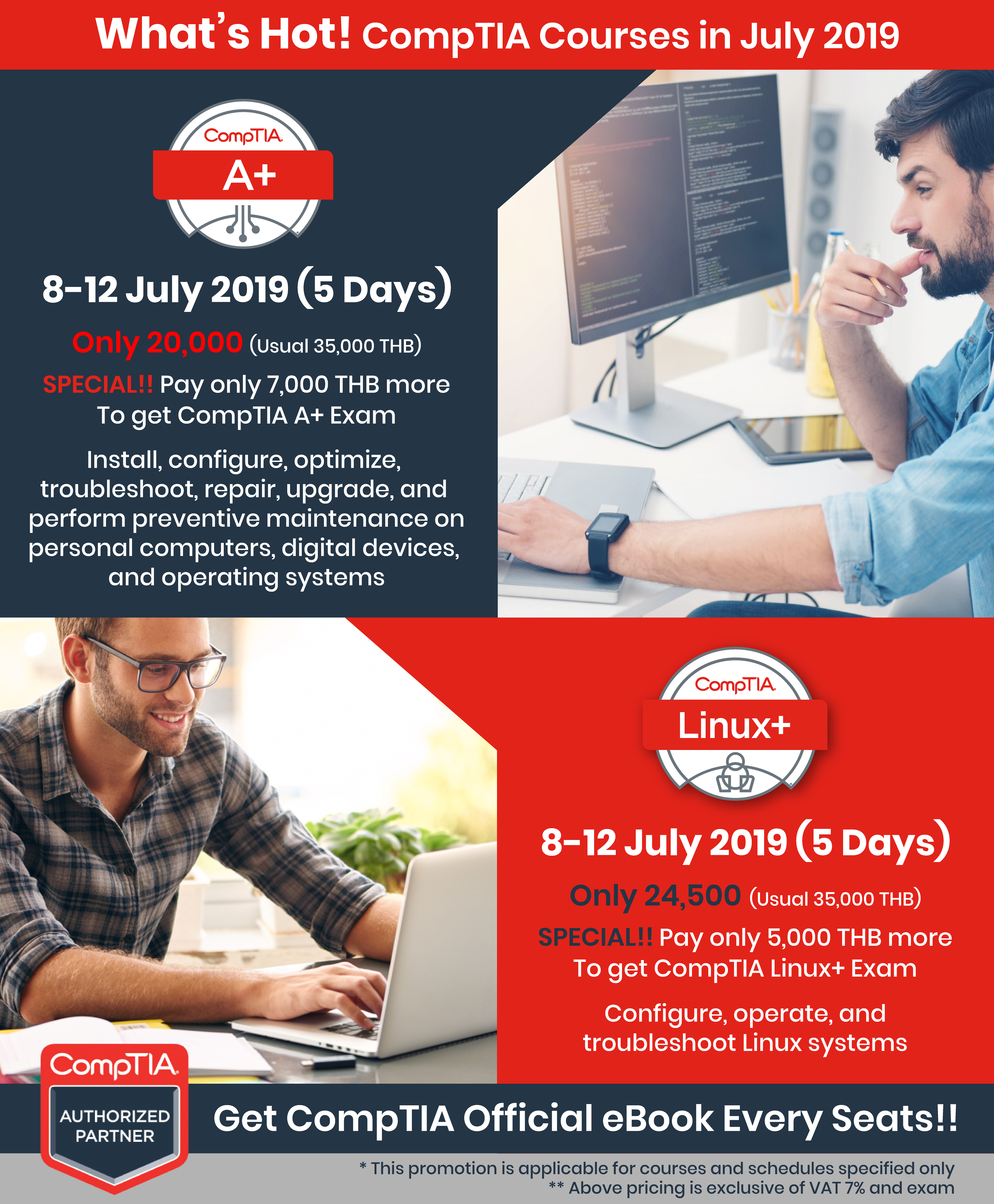 Dont Miss Comptia A And Comptia Linux Courses In July - 