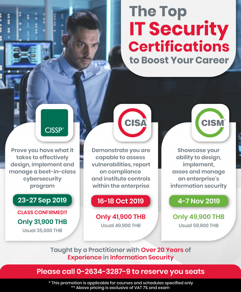 The Top IT Security Certifications To Boost Your Career ( CISSP / CISA ...